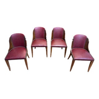 Art Deco Gondola Chairs, Set of 4 For Sale