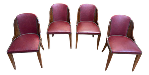 Art Deco Gondola Chairs, Set of 4
