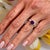 Blue Natural Sapphire Diamond Ring 6.5 14k W Gold 1.99 TCW Certified, Size 6.5 For Sale - Image 8 of 15