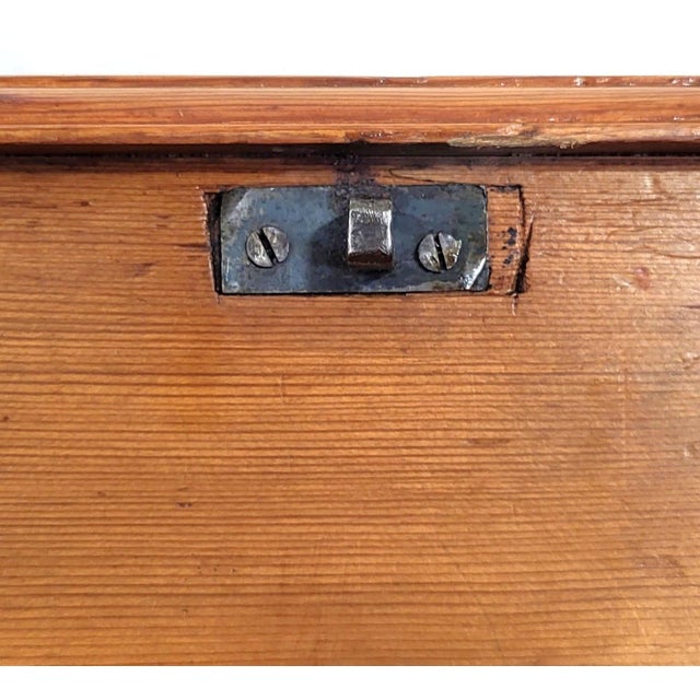19th C American Blanket Chest Trunk Steamer For Sale - Image 14 of 16