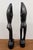 Wood 1980s Hand Carved African Angel of Peace Carvings - Set of 2 For Sale - Image 7 of 8