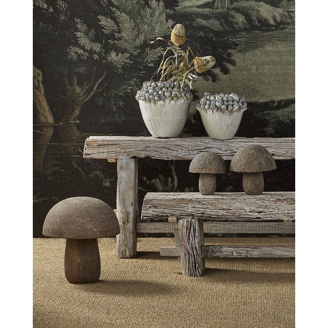 Currey & Company Currey & Company Small Granite Mushroom For Sale - Image 4 of 7