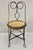 Antique Victorian Twisted Wire Wooden Seat Small Child's Ice Cream Parlor Chair. Circa Mid 19th Century. Measurements:...