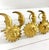 Vintage Celestial Sun and Moon Napkin Rings – Set of 8 Gold Tabletop Decor – Boho Entertaining Table Setting For Sale In Louisville - Image 6 of 10