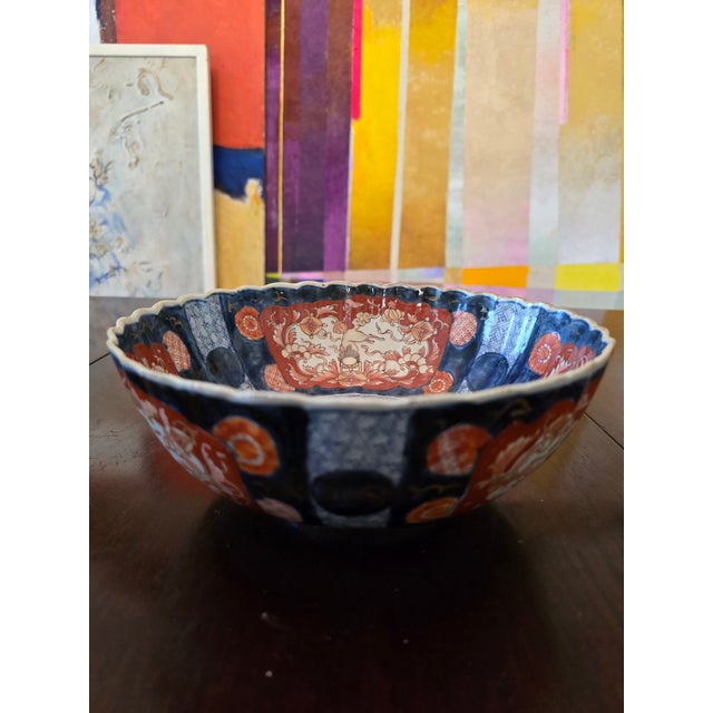 Asian Antique Porcelain Signed Asian Bowl For Sale - Image 3 of 8