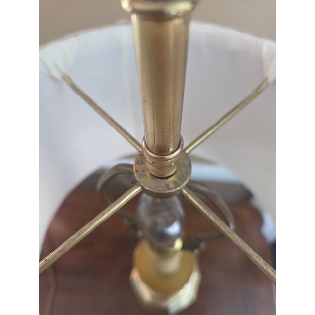 Frederick Cooper Vintage Brass Candlestick Lamp For Sale In Indianapolis - Image 6 of 8