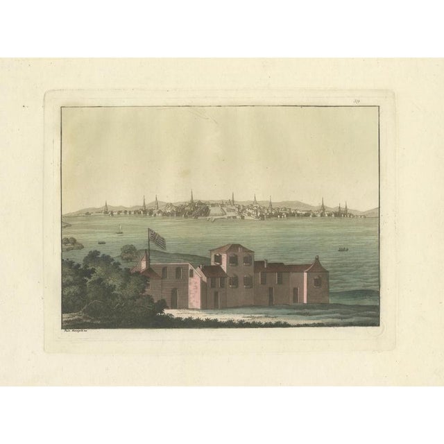 Fumagalli, Boston Harbor View from Castle William, 1827, Paper For Sale - Image 3 of 10