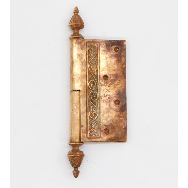 Mid 20th Century Antique Bronze Right Lift Off Butt Door Hinge For Sale - Image 5 of 7