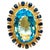 Bochic "Orient" Vintage Diamond, Blue Sapphire & Topaz Ring Set In 18K Gold & Silver For Sale - Image 15 of 18