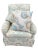 Upholstered swivel rocker club chair in soft coastal style fabric. The chair works smoothly, is very comfortable, and in...
