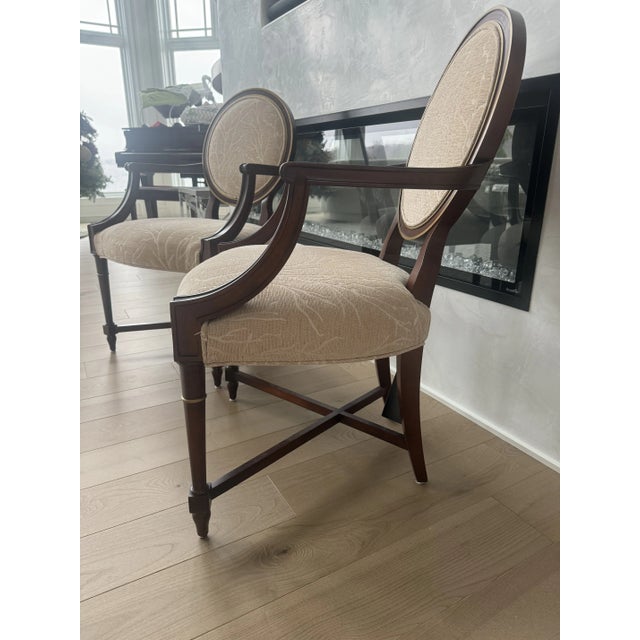 Baker Furniture Company Baker Furniture Accent Chairs - Set of 2 For Sale - Image 4 of 6