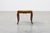 Louis XV Style Walnut Stool with Cabriole Legs and Velvet Seat, France, 1950s For Sale - Image 4 of 12