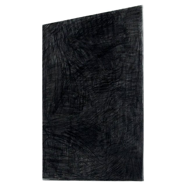 Black Painting by Enrico Dellatorre For Sale