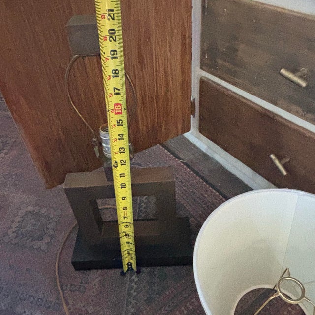 Set of 2 Vintage Robert Abbey Solid Brass Donut Table Lamps Circa 2000 For Sale - Image 11 of 12