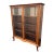 Antique Cherry Queen Anne Double Door Bookcase For Sale