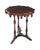 Gothic Antique Walnut Gothic Revival Scalloped Parlor Pedestal Center Table Stand For Sale - Image 3 of 10