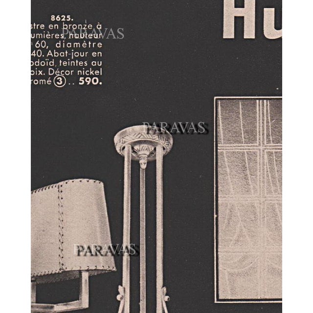 French Art Deco Pendant Light by Francis Hubens & Degue - 1930 France For Sale - Image 10 of 12