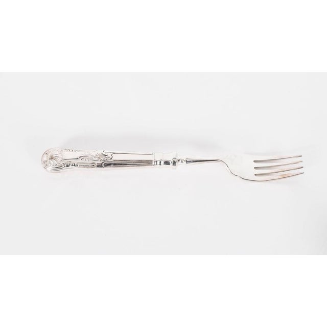 Vintage English Silver-Plated Canteen for 12 attributed to Cooper Bros, 20th Century, Set of 109 For Sale - Image 16 of 18