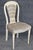 Wood Set of 10 Maison Jansen Balloon Back Paint Decorated Distressed Dining Chairs For Sale - Image 7 of 18