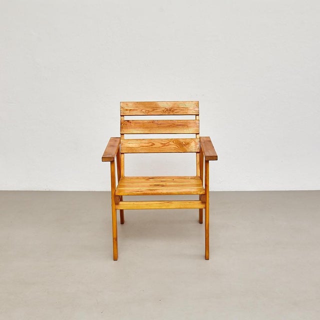 Mid-Century Rationalist Wooden Armchairs, France, 1960s, Set of 2 For Sale - Image 13 of 18