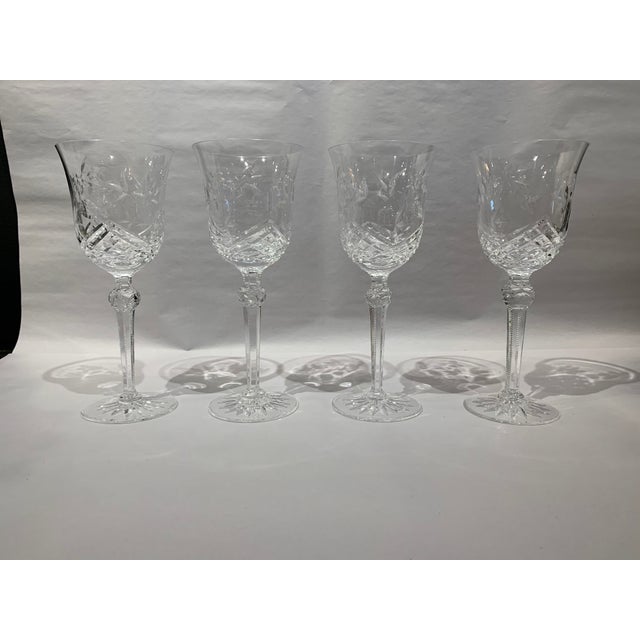 Wedgwood Crystal Tall Wine Glasses Set of 4 Chairish