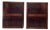 Japanese Minimalist Wooden Door or Wall Panels, 1890s, Set of 2 For Sale