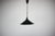Original 1970s Czechoslovakian pendant lamp with a distinctive Space Age silhouette and an unusual coiled suspension...