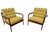 Selig Mid-Century Danish Modern Poul Jensen for Selig Walnut Arm Chairs - Restored! For Sale - Image 4 of 11