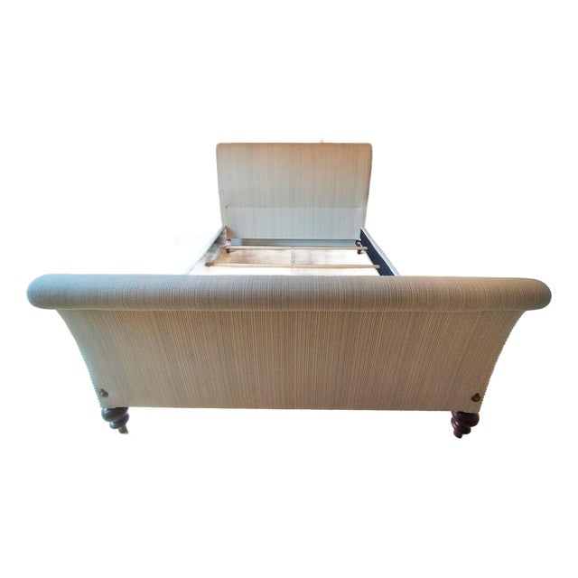 Upholstered Queen Sleigh Bed For Sale