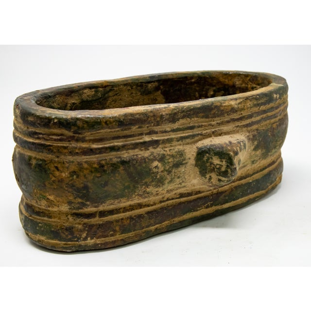 Rustic Terra Cotta Lion Head Gardenieres-Set of 3 For Sale - Image 3 of 13