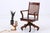 Antique Wooden Swivel Office Chair For Sale - Image 13 of 15