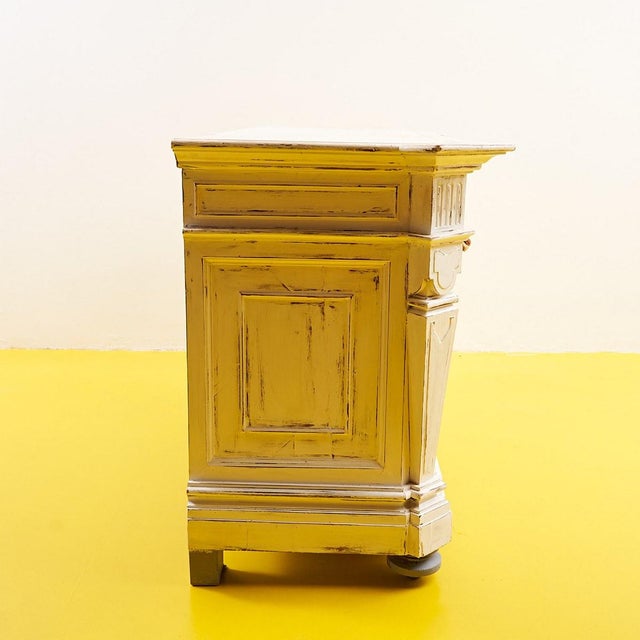 Wood White and Dove Grey Wood Sideboard, Early 1900s For Sale - Image 7 of 11