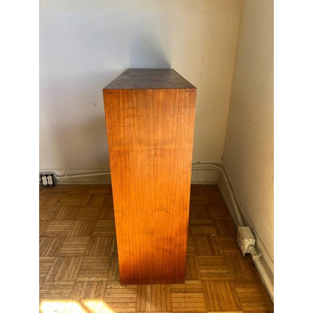 Wood Mid Century Walnut Bookcase Bookself. For Sale - Image 7 of 11