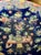 Chinoiserie Vintage Chinese Famille Rose Cobalt Blue Porcelain Bowl For Sale - Image 3 of 7