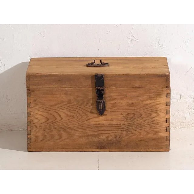 1920s Small Antique Storage Chest, 1920s For Sale - Image 5 of 8