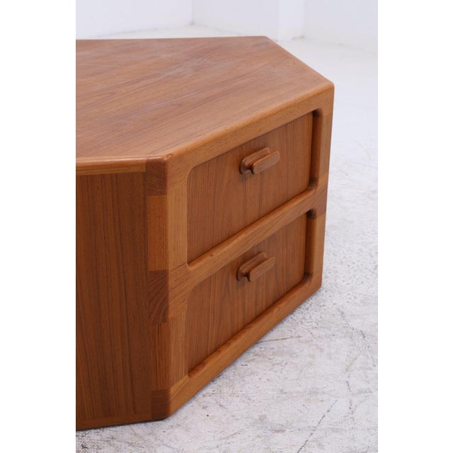 Vintage Danish Teak Corner Chest of Drawers from Dyrlund For Sale - Image 10 of 14