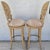 Modern Vintage Venetian Grotto Style Carved Wood Palm Leaf Barstools Set of 2 For Sale - Image 3 of 15