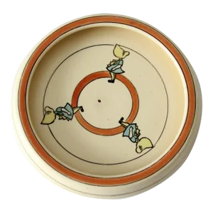 Antique Roseville Juvenile Creamware Pottery Plate