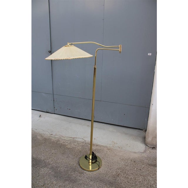 Mid-Century Modern Floor Lamp in Brass from Interlux, Italy, 1950s For Sale - Image 3 of 16
