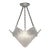 Hettier & Vincent Art Deco Pendant Chandelier Circa 1930 - Hexagonal Glass & Nickel For Sale