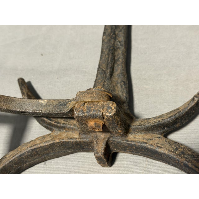 Black Fireplace Andirons with Naval Ship and Anchor from Bradley & Hubbard, 1920s, Set of 2 For Sale - Image 8 of 10