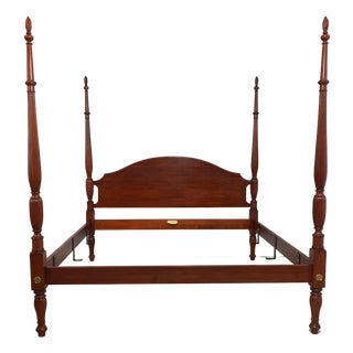 Henkel Harris Model 162 Cherry King Size Poster Bed For Sale