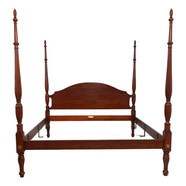 Henkel Harris Model 162 Cherry King Size Poster Bed For Sale