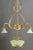 Jugendstil Adjustable Floral Chandelier with Opaline Glass Shades, 1910 For Sale - Image 12 of 18