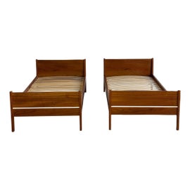 Example of Mid-Century Modern Teak Beds
