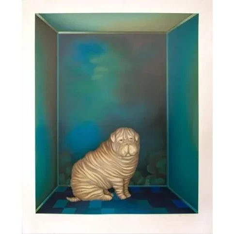 Highly collectible Igor Galanin (Russian,1937-Present) signed serigraph print. The piece is titled 'Shar Pei' and was...