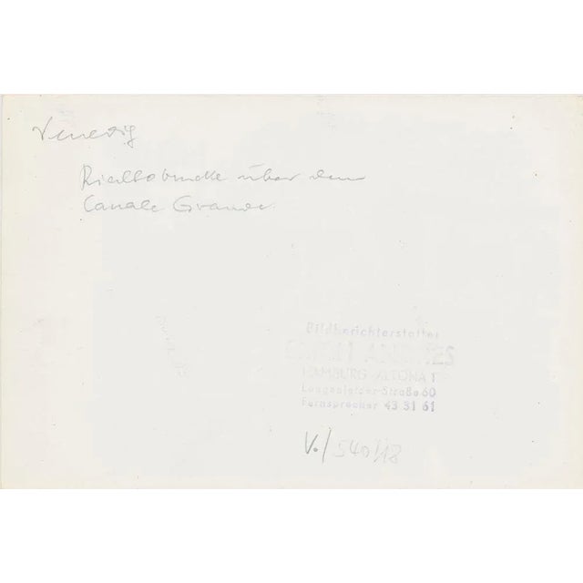 Rialto Bridge, Italy, 1950s, Black & White Photograph For Sale - Image 4 of 5