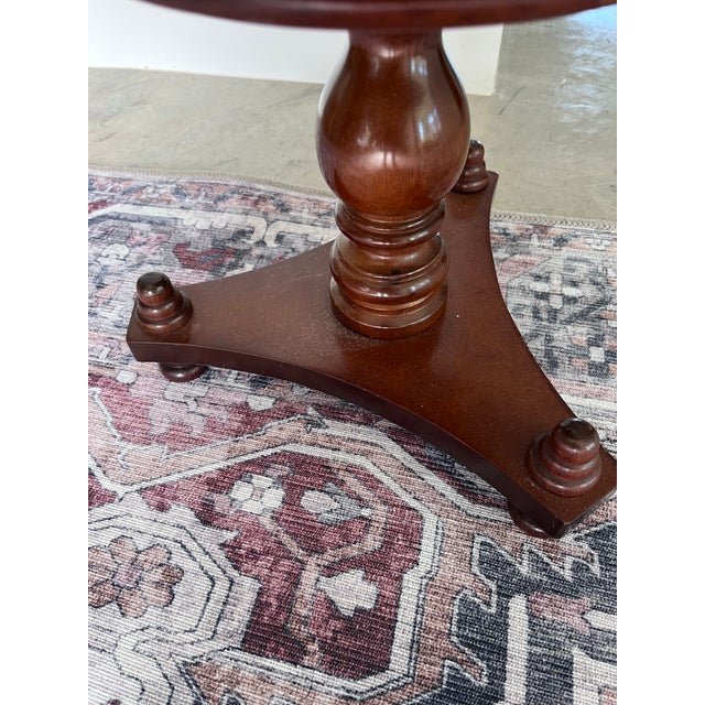 Chestnut Vintage Bombay Company Mahogany Plant Stand For Sale - Image 8 of 11