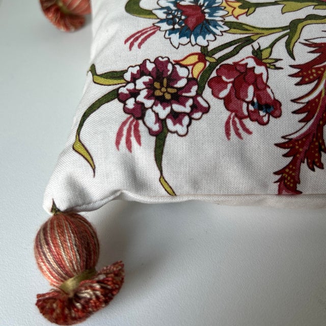 Brunschwig & Fils Lavender Scented Accent Pillow in Brunschwig & Fils Chancay Fabric For Sale - Image 4 of 4