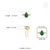 2.29ct Deep Green Emerald Pear Engagement Ring With Round Diamonds in 18k Gold Size 6.5 For Sale - Image 10 of 15